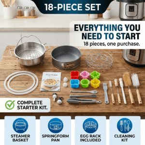 Instant pot accessories 18 piece complete starter kit steamer basket