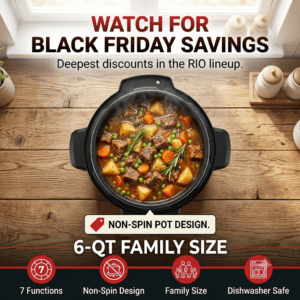 Instant pot deals rio 6 quart non spin pot family size