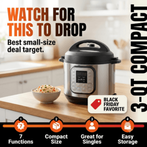 Instant pot deals duo mini 3 quart compact black friday favorite