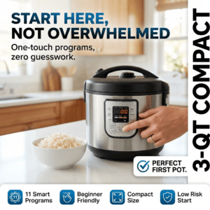 Instant pot for beginners duo mini 3 quart perfect first pot