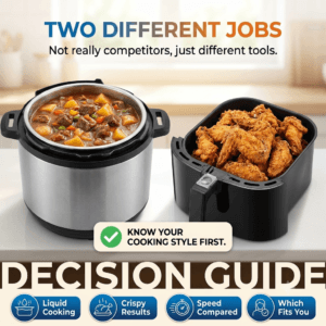Instant pot vs air fryer side by side two different jobs comparison