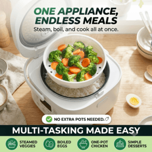 What else can you cook in a rice cooker steamed vegetables eggs
