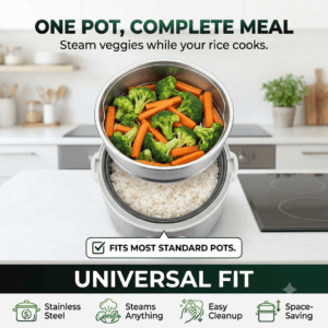 Rice cooker accessories universal steamer basket vegetables