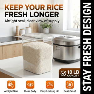 Rice cooker accessories airtight rice storage container fresh
