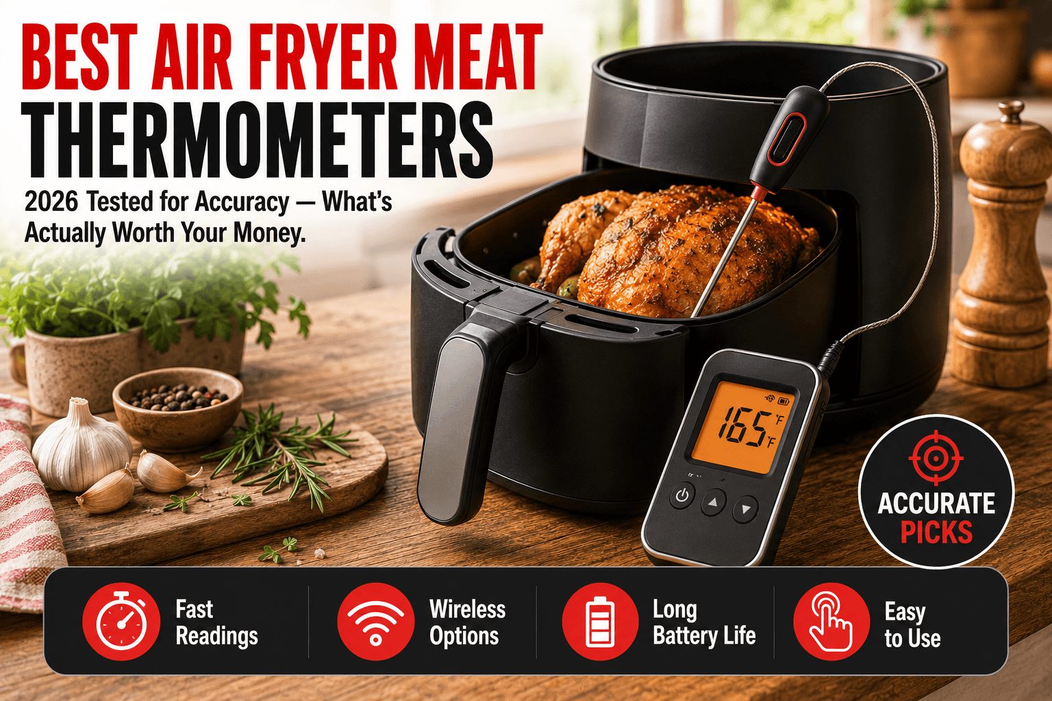 Best air fryer meat thermometers 2026 tested for accuracy guide