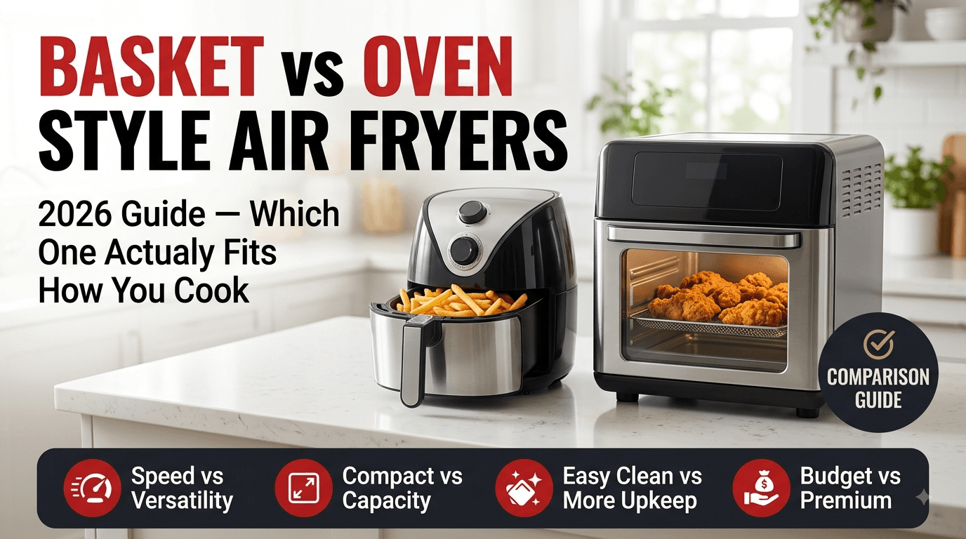 Basket style vs oven style air fryers comparison guide