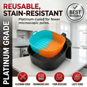 Best reusable silicone air fryer liner platinum grade